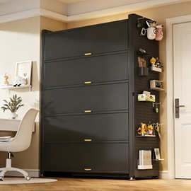 钢制鞋柜家用落地多层防尘鞋架门口入户玄关大容量铁皮收纳储藏柜