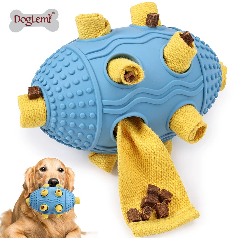 Собака молярная, стойкая к кусанию, собака кусает мяч, тренировка регби пропускает медленную еду, домашние животные игрушки нюхают игрушки оптом