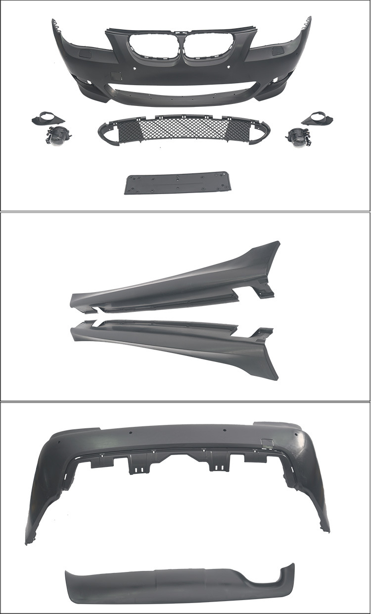 Suitable for Bmw 5 Series E60 Upgrade to Mt Sport Version Mtech Body Kit with Front and Rear Bumpers and Side Skirts