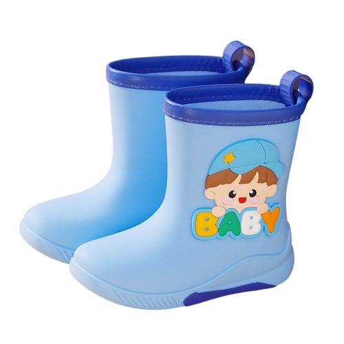 儿童雨鞋男女孩保暖雨靴幼儿轻便四季防水鞋上学雨季宝宝防滑胶鞋