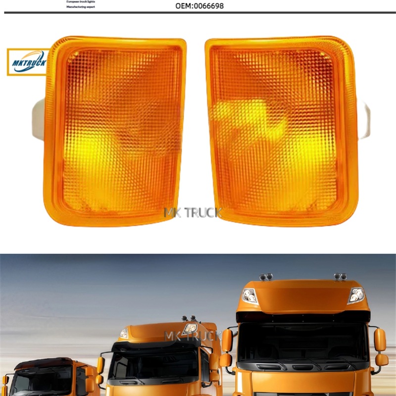 Señal de giro de la luz de esquina 0066698 para Duff Camión Serie XF Luz de señal halógena Accesorios de la lámpara de ancho