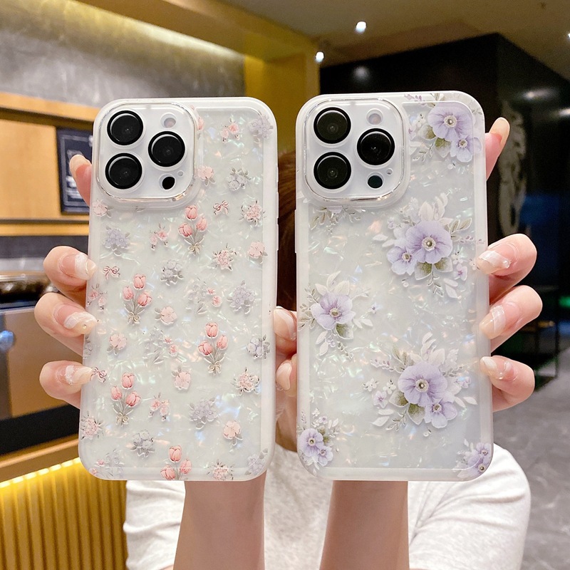 Floral Protective Phone Case For Iphone Series Stylish Cover_voghion.com