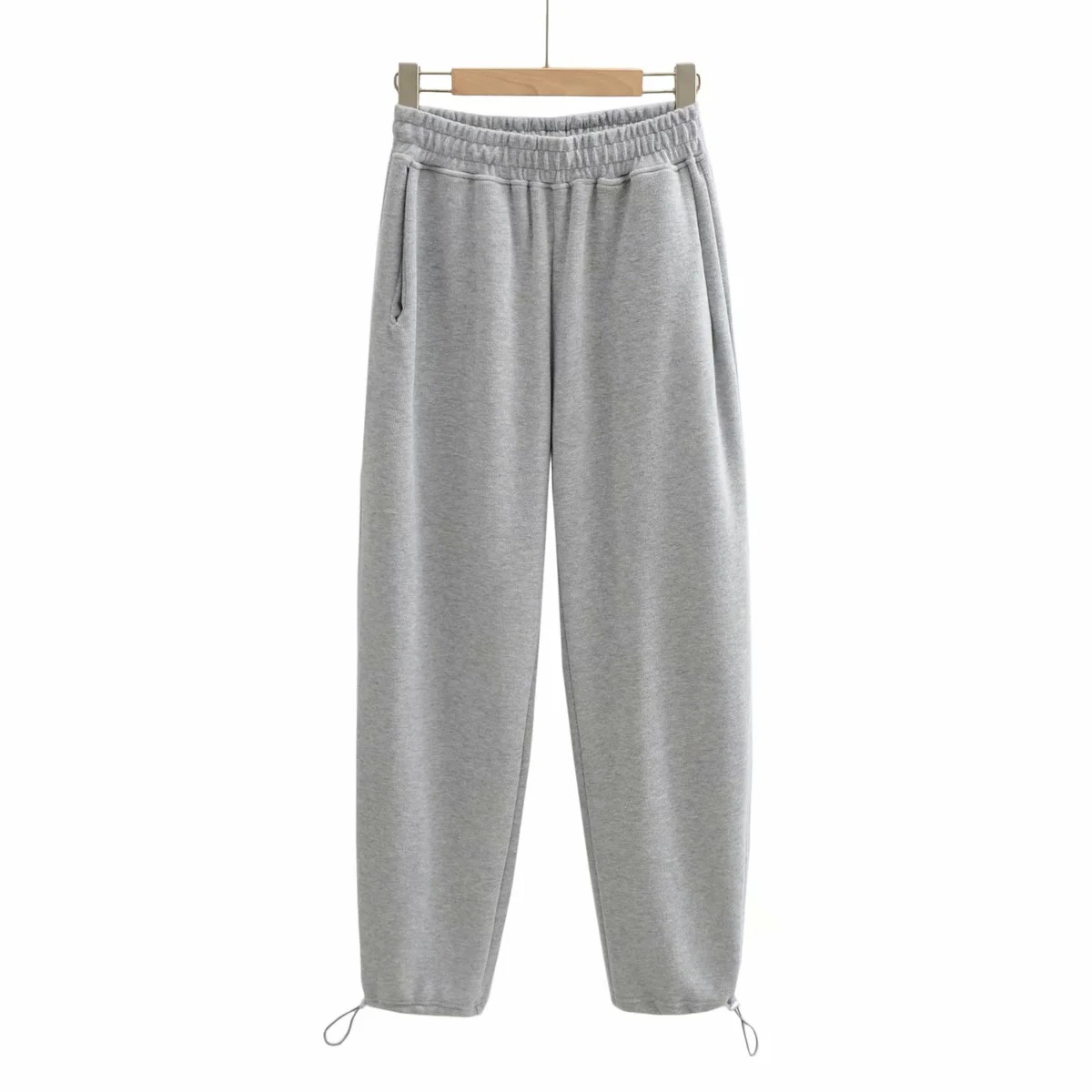 elastic waist drawstring sweatpants   NSHS46263