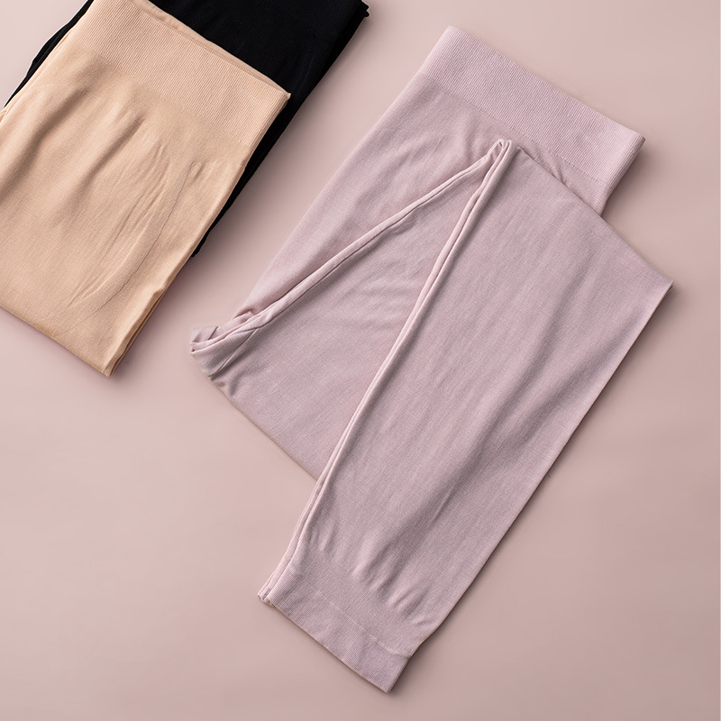 [Personalizada] leggings de mujeres otoño y invierno calentamiento sin costuras cómodo de alta elasticidad para elevar las caderas de las mujeres calentamiento de color sólido