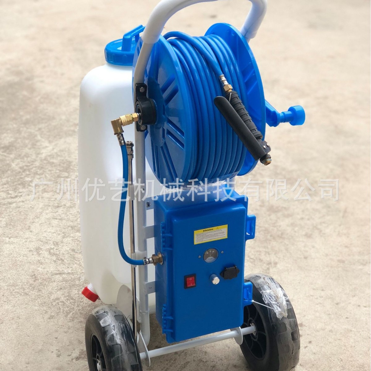 手推式高压打药车电动推车式洒水车 农用消毒 杀虫 打药推车 45L