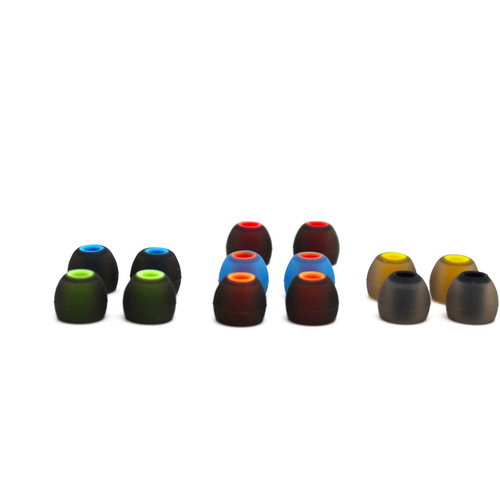 3.8mm earphones true two-color silicone cover silicone earplugs two-color headphone cover multi-color selection