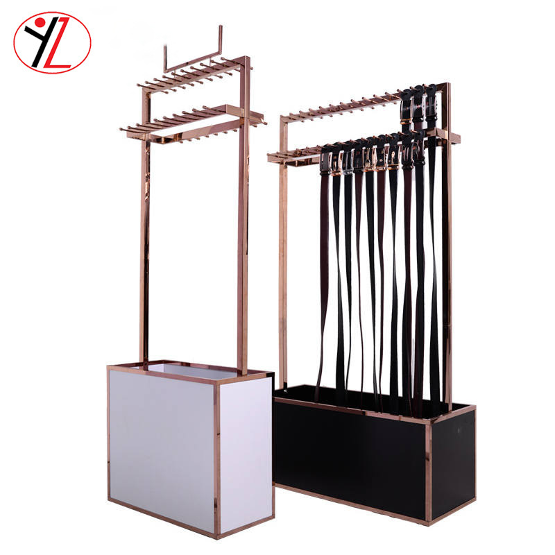 厂家直销皮带展示架 服装店腰带展架皮具货架 金属铁质拆装落地式