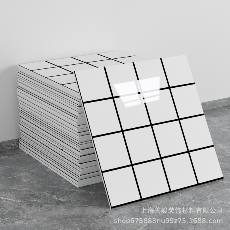 クロスボーダー工場 30 × 30 センチメートル特別な模造大理石のライト高級タイルステッカーキッチン壁自己粘着防水壁紙|undefined