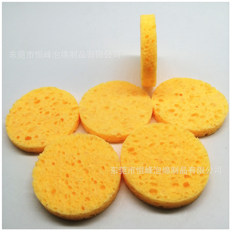 吸水膨胀木浆棉圆片 电极片压缩干态木浆棉圆饼 湿态木浆棉洗碗刷