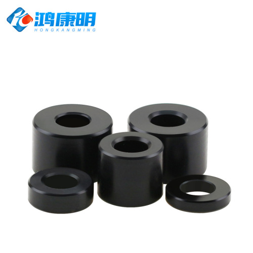 Black POM section pipe sleeve spacer gasket M3-M6 hollow pipe isolation column increased flat gasket race steel casing gasket
