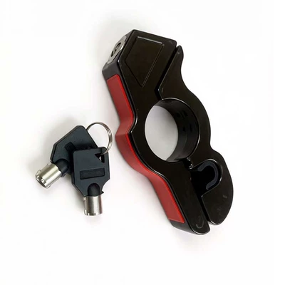 Cross-border motorcycle handlebar lock, electric vehicle anti-theft electric motorcycle handlebar lock, modified handlebar lock, universal anti-theft handlebar lock (Motorcycle Lock) - black