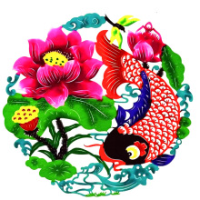 厂家彩色剪纸画窗花单张剪纸窗花民间工艺品家居饰品