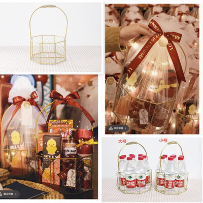 工厂销售金丝网结婚回礼篮 宝宝满月周岁礼品兰 金属烤漆大宗现货