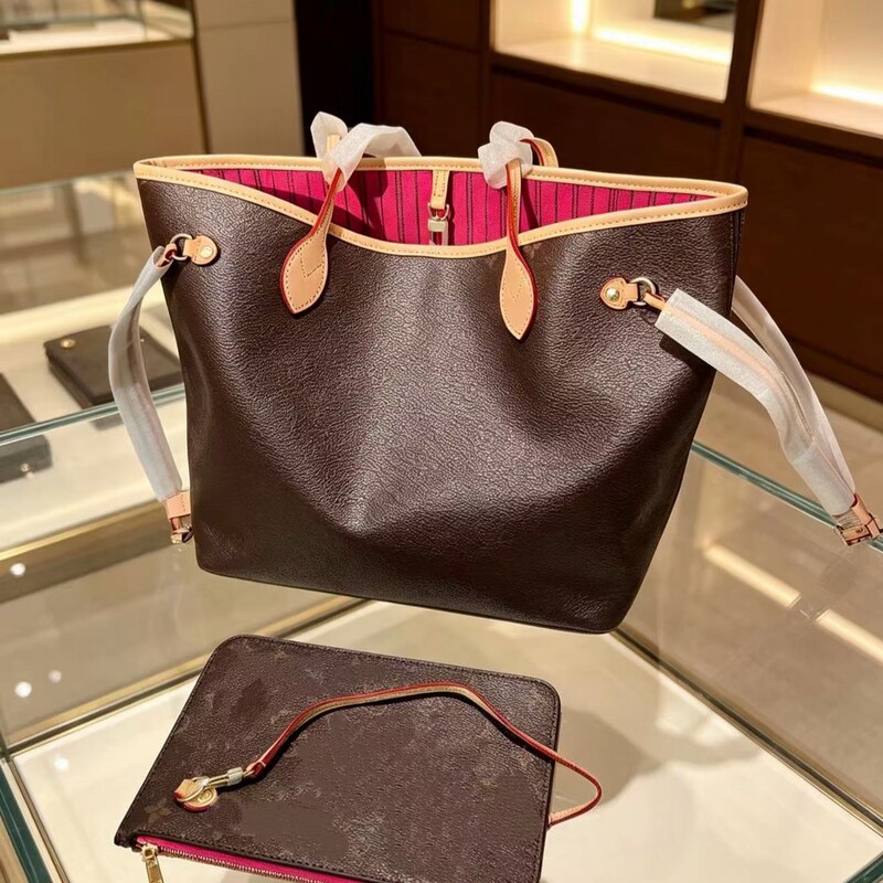 Cross-border supply of high-end quality classic monogram women's bag, all-steel high-end version Neverfull shoulder bag with large capacity