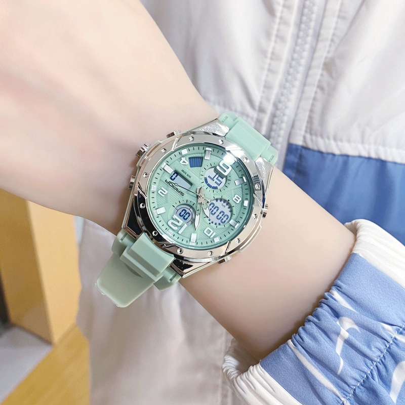 Teenage Women's Watch Student Trend Junior High School and High School Children's Sports Luminous Waterproof Multi-Functional Electronic Women's Watch