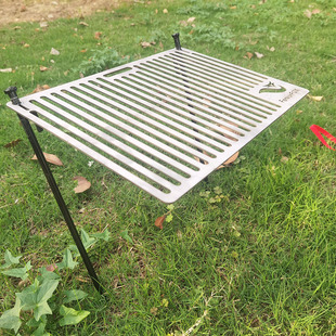 Outdoor Camping Barbecue Grill 304 Stainless Steel Portable Barbecue Plate Charcoal Wood Stove BBQ Grill
