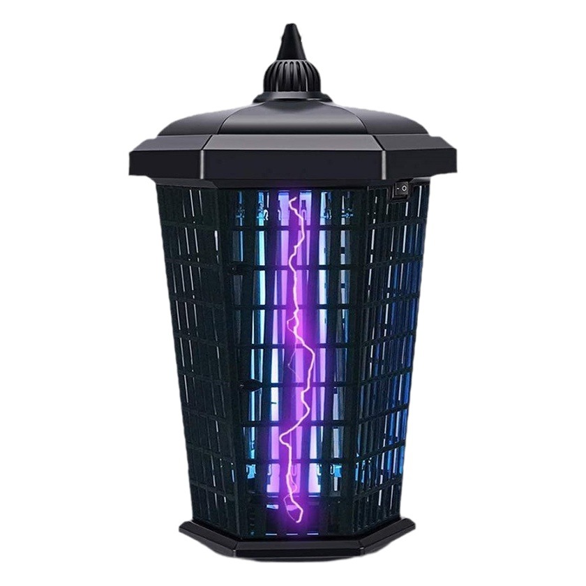 Lámpara antimosquitos inteligente con sensor de luz de 30W de Amazon, repelente de mosquitos, 4200V de alto voltaje, IPX4, potente, impermeable, inteligente.