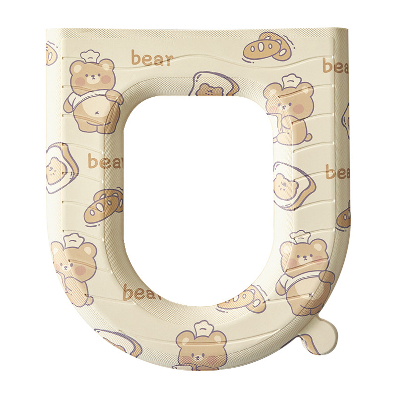 EVA impermeable cojín de asiento de inodoro cuatro estaciones universal hogar cubierta completa cubierta lavable cojín