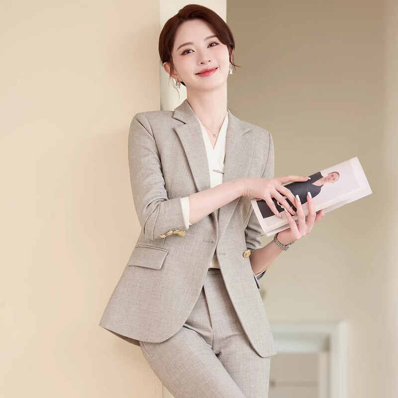 High-End Women's Suit Set for Autumn and Winter 2025, New Style Elegant Goddess Style Professional Attire, Formal Workplace Suit, Workwear