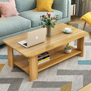 Coffee Table Simple Modern Low Table Small Coffee Table Side Table Assembled Tea Table Home Rental Living Room Small Apartment Table