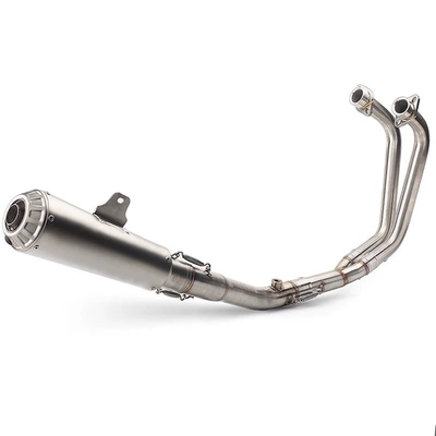 R3 R25 modified hexagonal back-pressure SC full exhaust system, motorcycle YZF-R3 R25 front exhaust pipe modification (Motorcycle exhaust pipe) - yamaha-r3r25-modification-full-titanium-color-exhaust-system