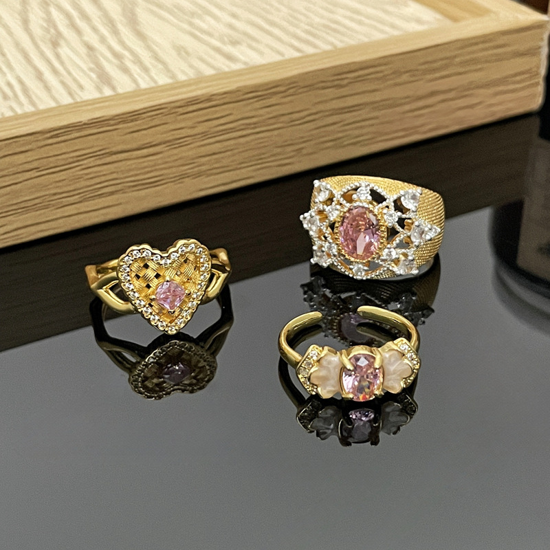 Fashionable retro matte adjustable small design sophisticated ring…