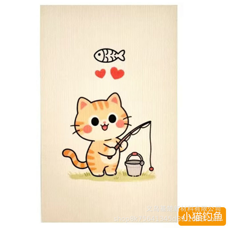 异形卡通猫爬贴猫抓垫耐磨不掉屑沙发保护可裁剪猫咪攀爬猫抓板|undefined