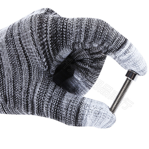 PU coated finger gloves nylon coated and dipped men and women white thin non-slip wear-resistant anti-static work labor protection work