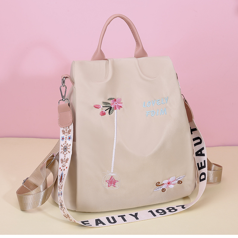 2023 nueva mochila casual antirrobo para mujer moda Oxford bordado de viaje de gran capacidad mochila para mujer