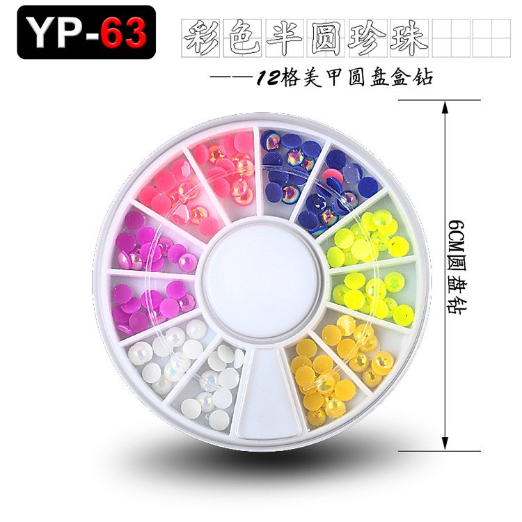 Accesorios para decoración de uñas con forma especial, diamantes de imitación de resina, tachuelas metálicas iridiscentes, caja de diamantes de imitación mixtos de 12 compartimentos, fabricante de materiales con forma especial, venta al por mayor