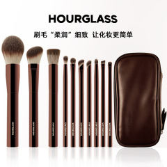 HG新品繊維毛10本化粧ブラシセット化粧ブラシフルセット散らしブラシチークブラシファンデーションブラシアイシャドウブラシ