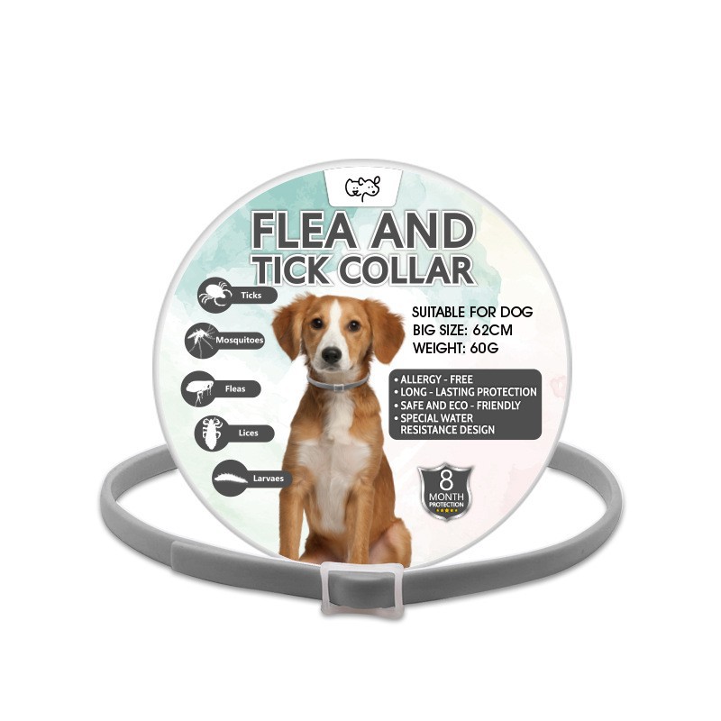 강아지용 회색 목걸이