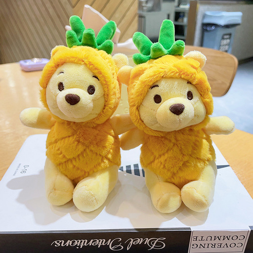 Year of the Rabbit Mascot Pineapple Bear Plush Pendant Doll Doll Wholesale Couple Doll Keychain Plush Toy