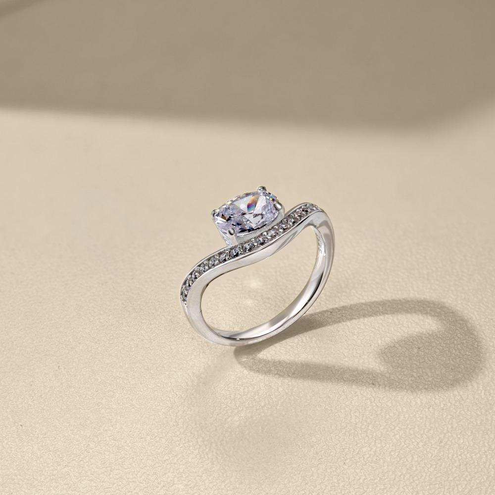 2g Weight Zircon Inlay Material Rings Classification 5, 9 Ring Size Holiday, Daily Occasion 925 Sterling Silver Material Geometric Pattern 2025 Spring and Summer Season Women's Gender Elegant, Simple Style Style 925 Sterling Silver Zircon Geometric Rings 925 Sterling Silver Rings 25