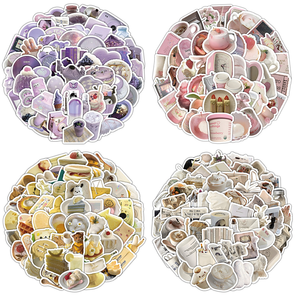 60 hojas de pegatinas de estilo retro, pegatinas de sellado de sobres de material de cuentas manuales frescas, pegatinas impermeables de venta caliente transfronteriza