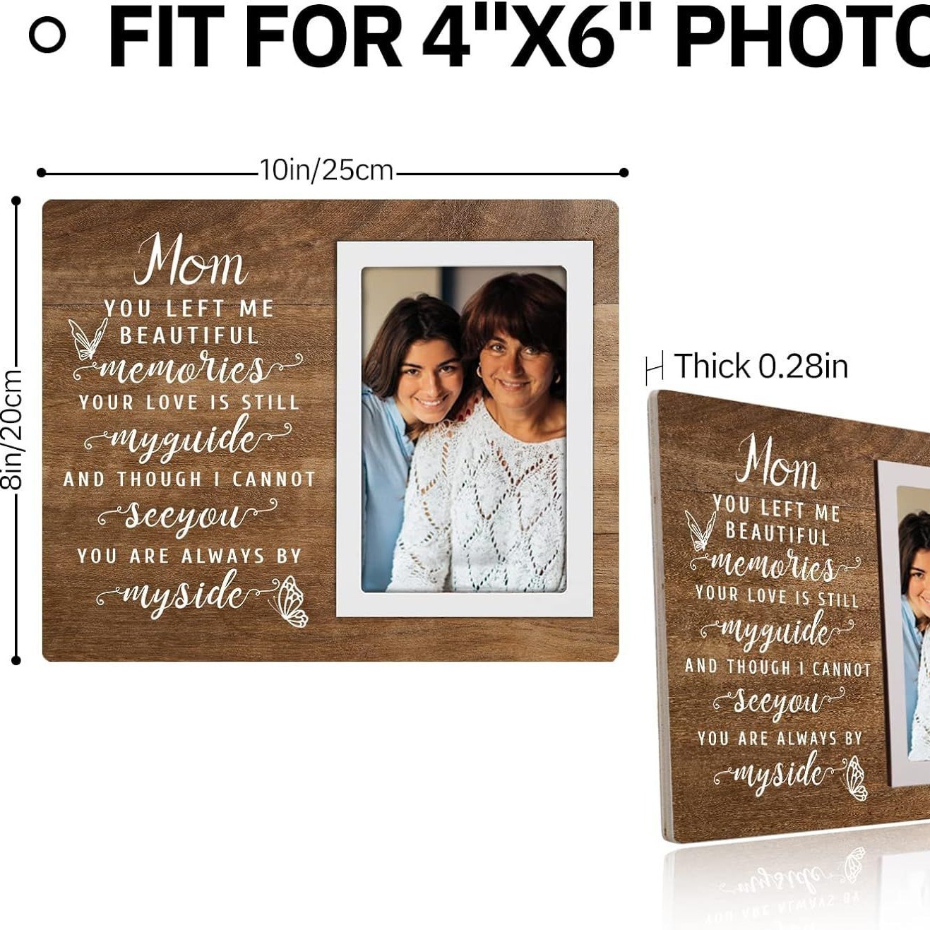 Decoración de pared de madera colgante creativo copywriting marco conmemorativo de fotos