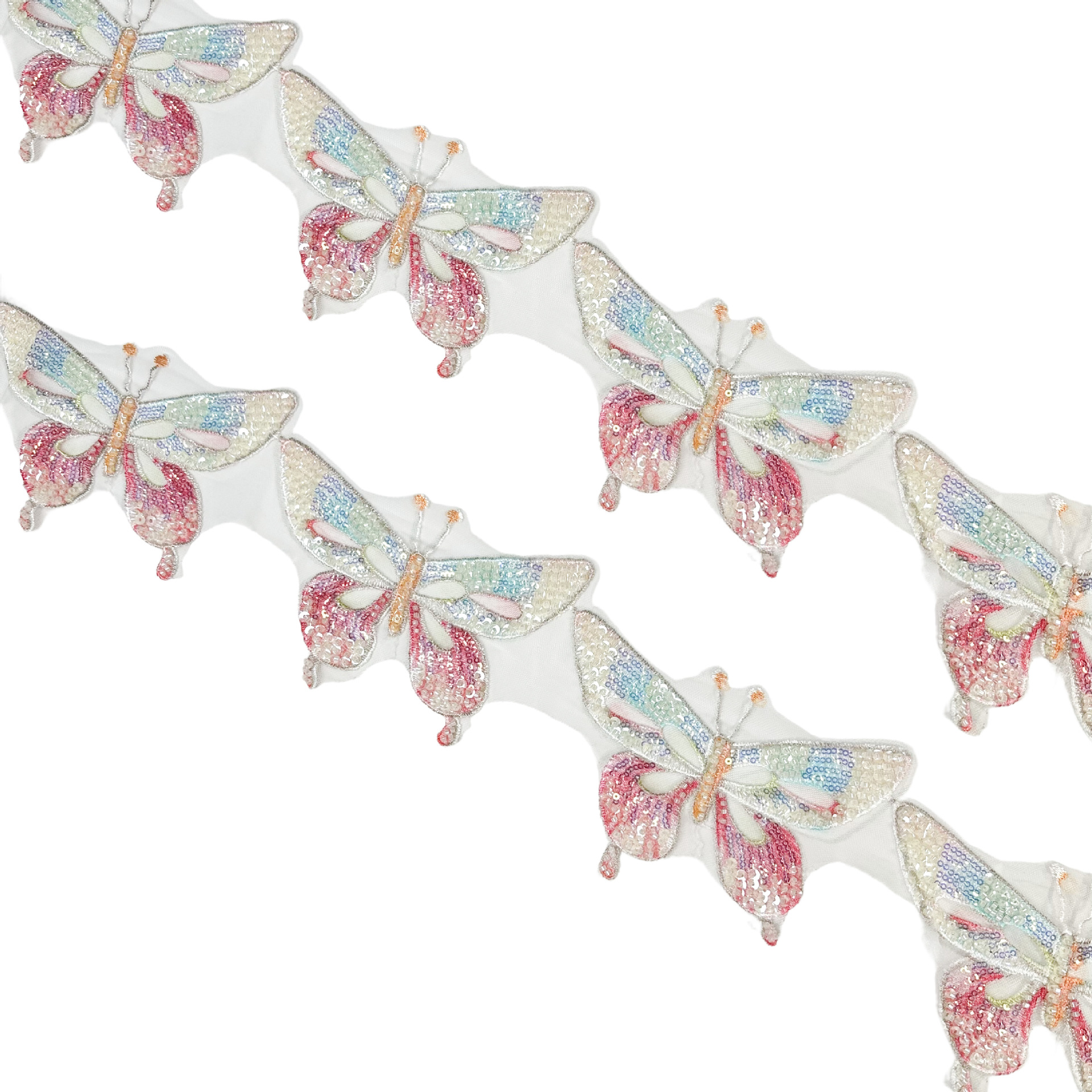 Transfronterizos venta caliente bordado bordado bordado colorido diseño de flores tridimensionales accesorios accesorios de ropa infantil