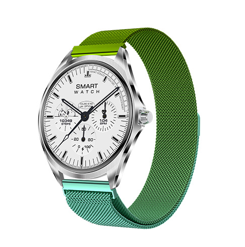 Smartwatch donna elegante con display amoled e cinturino in acciaio_voghion.com