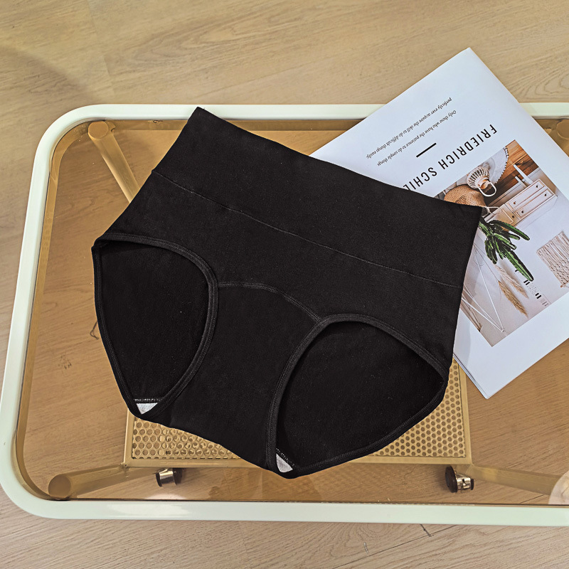 Ropa interior de cintura alta para niñas, algodón puro, entrepierna más larga, abdomen de gran tamaño, cadera, nuevo algodón puro transpirable y agradable para la piel