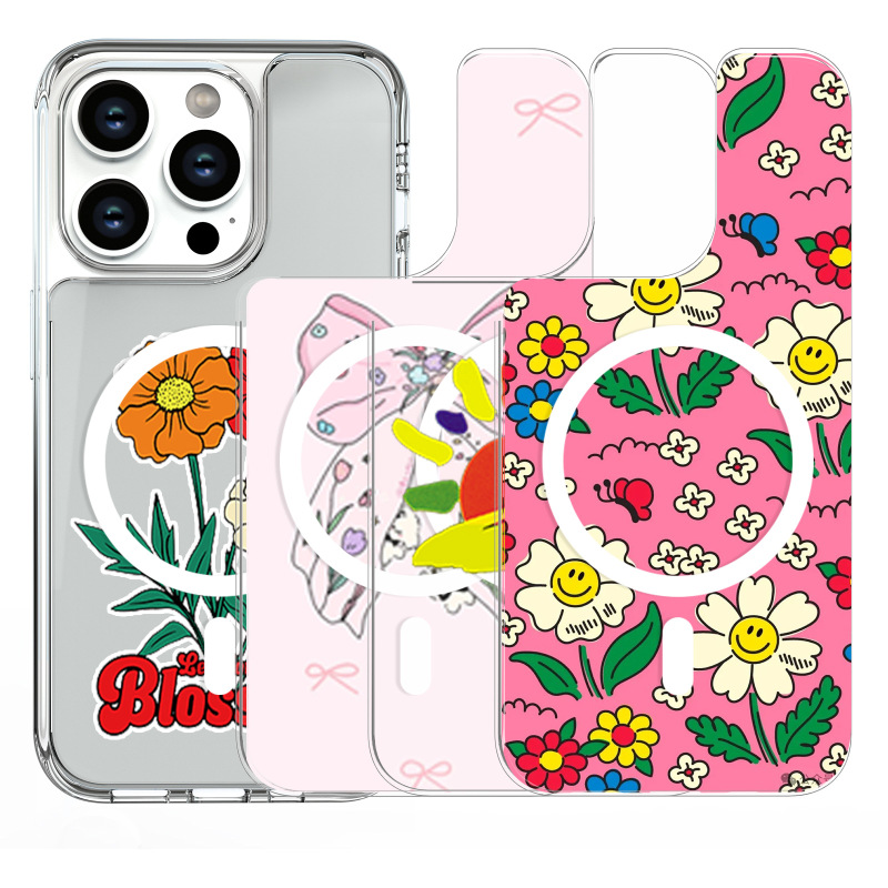 DIY图案苹果手机壳iPhone17磁吸防摔手机保护套可拆分背板壳批发|undefined