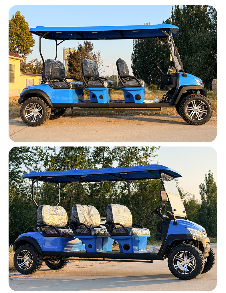 Electric Golf Cart 6-Seater Rv Factory Campus School Hotel Shuttle Sightseeing Patented Model