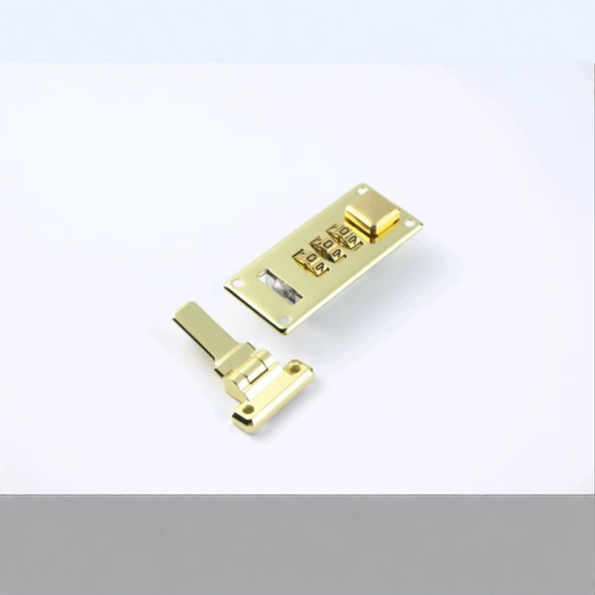 高档电镀木盒 密码锁 金属木箱工具箱密码柜锁厂家直销批发