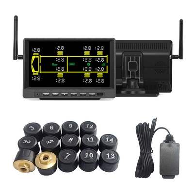 18-Wheel 20-Wheel 22-Wheel External – Tire pressure monitoring system - large-screen-full-display-0-18bar-0-261psi-14-wheels-repeater