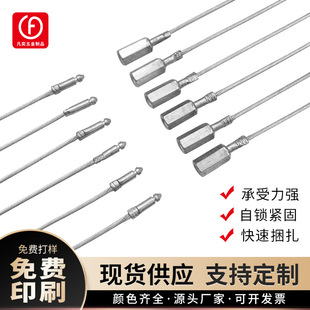 Disposable steel wire seal to plug-in lead seal lock buckle electric meter container logistics seal to block tie