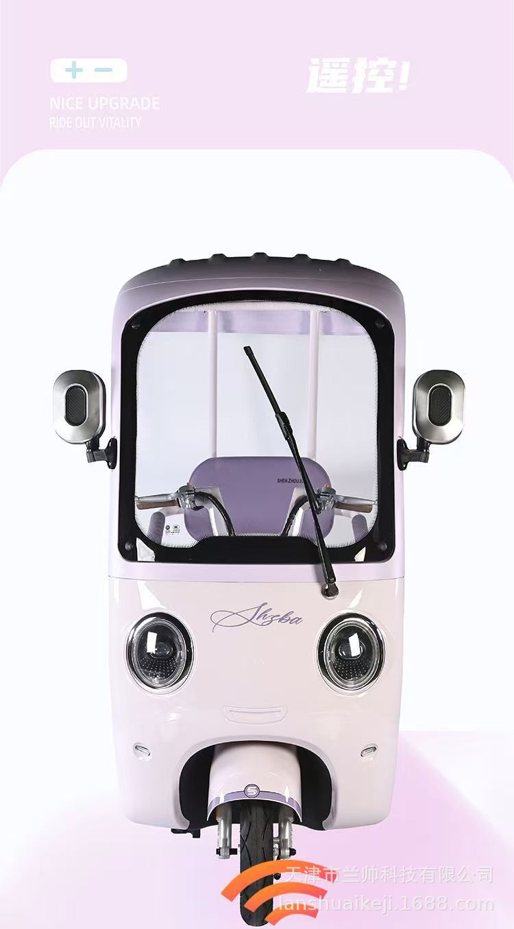 New National Standard Electric Tricycle with Canopy