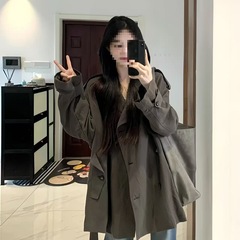 短款宽松风衣外套女2025春秋季新款小个子巨好看薄款韩版韩系休闲