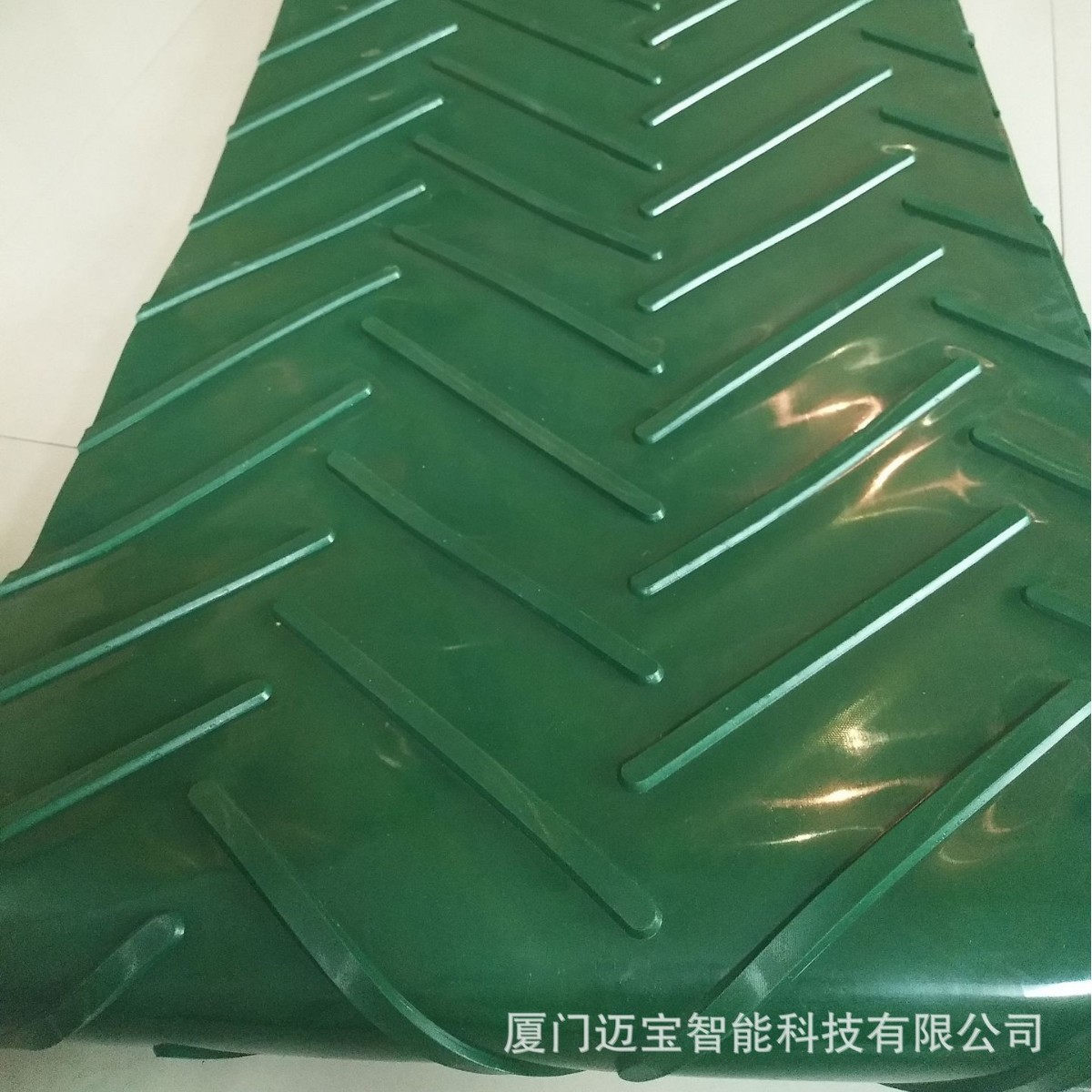 厂家直供pvc3200*320输送带绿色花纹人字齿耐磨防滑迈宝工业皮带
