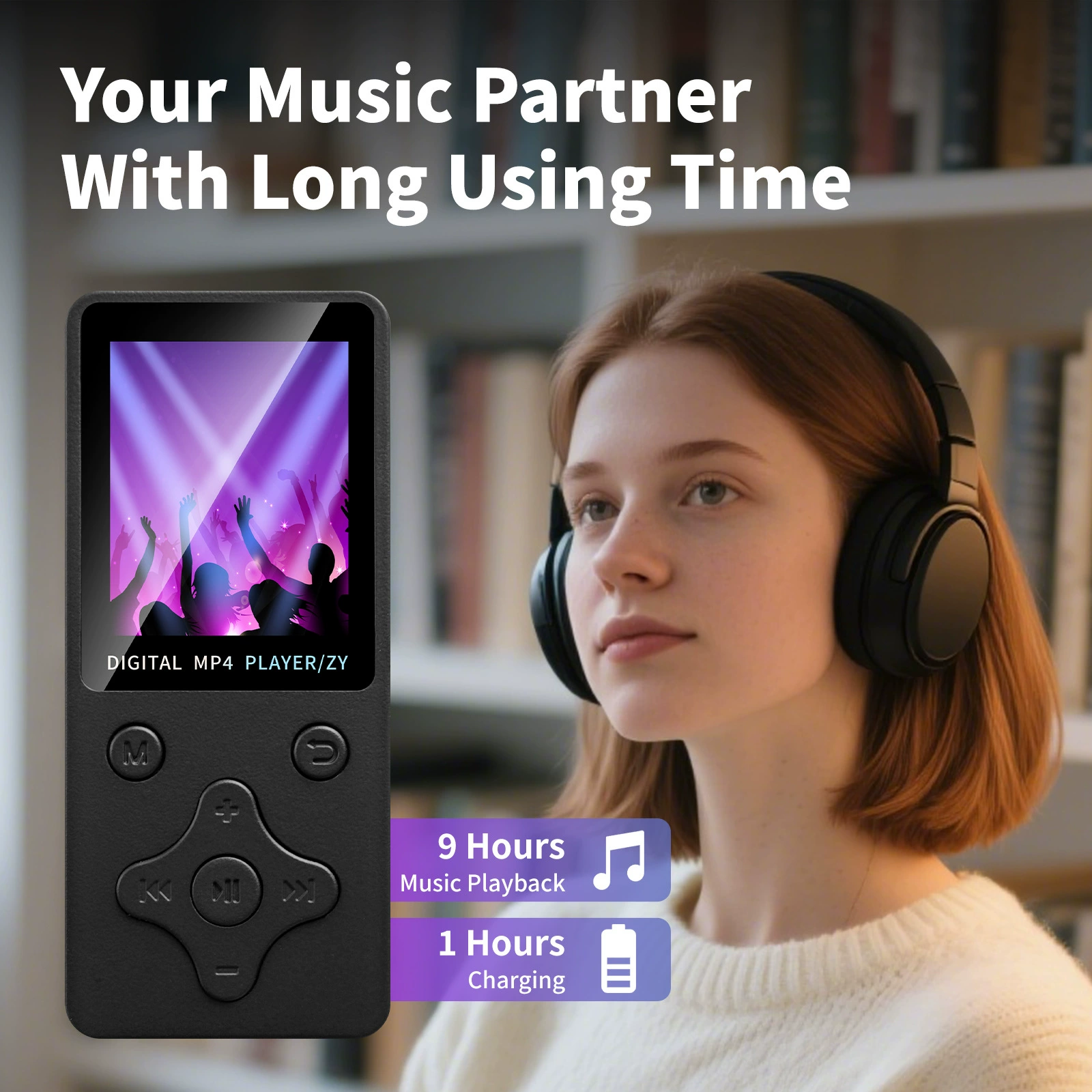 Кросс-брендовый Bluetooth MP3 T1 плагин карта TYPE-C порт тонкий, портативный музыкальный плеер с экраном видео MP4