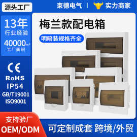 梅兰型家用明暗装C45空开盒DZ47配电盒pz30充电桩电箱配电箱防水