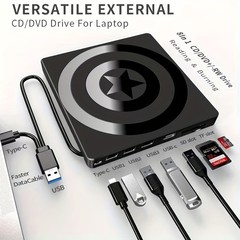 メーカー直販USB & type-c多機能外付けDVDレコーダーモバイルドライブレコーダー7 in 1ドライブ